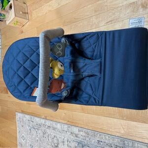 BabyBjörn Blue Bouncer with Toy Bar